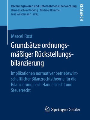 cover image of Grundsätze ordnungsmäßiger Rückstellungsbilanzierung